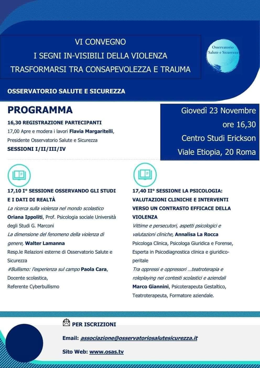 Convegno i segni in-visibili della violenza