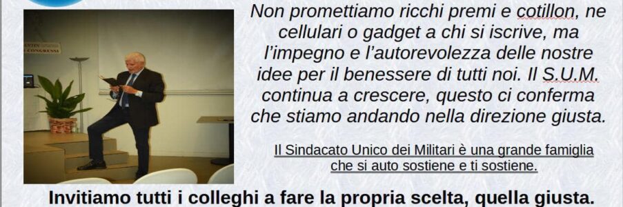 S.U.M.: QUESTA È LA COMPOSIZIONE ATTUALE DELLA NOSTRA PRESIDENZA.